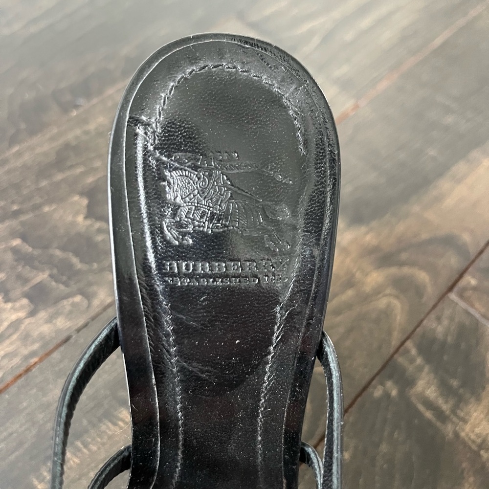 Burberry Black Strappy Women's Sandals - Picture 4 of 4